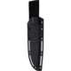 ZA-PAS Knives Expandable Fixed Micarta Knife, 11.13in Overall, 6in Black Cerakote Carbon Steel Blade, Brown Micarta Handle, ABS Sheath, S0034