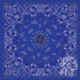 Zan Headgear Bandanna, Cotton, Navy Paisley B002