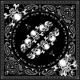Zan Headgear Bandanna, Cotton, Skull Row B140