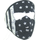 Zan Headgear Small Mask, Neoprene, Black and White Flag, WNFMS091