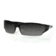 Zan Headgear Utah Sunglass, Shiny Black Frame, Smoked Lenses EZUT01