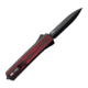 Zastava Arms USA A7 Automatic Folding Knives, 3.6in, Titanium-Coated S35VN, Spear Point, Serbian Red Wood Handle, ZA7SRS