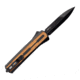 Zastava Arms USA A7 Automatic Folding Knives, 3.6in, Titanium-Coated S35VN, Spear Point, Walnut Wood Handle, ZA7AWS