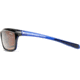 Zeal Optics Backyard Sunglasses, Black + Blue Gloss Frame and Polarized Dark Grey Lens 10061