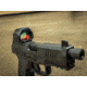 ZeroTech Optics Trace H.A.L.O 1x28mm Reflex Red Dot Sight, 3 MOA Dot Reticle, Green, Enclosed, Black, TRAE28G