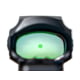 ZeroTech Optics Trace H.A.L.O 1x28mm Reflex Red Dot Sight, 3 MOA Dot Reticle, Green, Enclosed, Black, TRAE28G