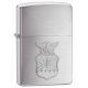 Zippo Air Force Crest Classic Style Lighter, Brushed Chrome 280AFC