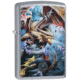 Zippo Anne Stokes Dragon Lighter, Street Chrome, 1.44 x 2.25, 49104
