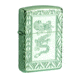 Zippo Armor High Polish Elegant Dragon Lighter w/ Click, Green, One Size, 49054