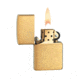 Zippo Classic Style Brushed Brass  Lighter w/out Solid Brass Engraving 204B