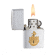 Zippo Navy Anchor Classic Style Lighter, Brushed Chrome 280ANC