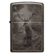 Zippo Deer Design Lighter w/ Click, Black, One Size, 49059