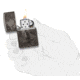 Zippo Deer Design Lighter w/ Click, Black, One Size, 49059