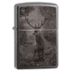 Zippo Deer Design Lighter w/ Click, Black, One Size, 49059