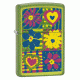 Zippo Funky Flowers Classic Style Lighter, Lurid 28057