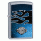 Zippo Harley-Davidson Windrproof Lighter,Black/Blue Street Chrome 28822