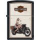 Zippo Harley US Marine Pinup Lighter, Black Matte, 1.44in x 2.25in, ZP9944