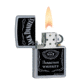Zippo Jack Daniels Label Classic Style Lighter, Street Chrome 24779