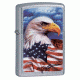 Zippo Mazzi Freedom Watch Classic Lighter, Street Chrome 24764