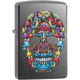 Zippo Mushroom Skull Lighter, 1.44 x 2.25, 49135