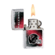 Zippo NFL Classic Style Lighter - Atlantic Falcons, Brushed Chrome 28209