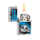 Zippo NFL Classic Style Lighter -  Carolina Panthers, Brushed Chrome 28215