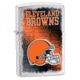 Zippo NFL Classic Style Lighter - Cleveland Browns, Brushed Chrome 28200