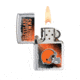 Zippo NFL Classic Style Lighter - Cleveland Browns, Brushed Chrome 28200