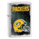 Zippo NFL Classic Style Lighter - Green Bay Packers, Brushed Chrome 28214