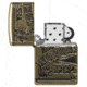 Zippo Ouijia Board Pocket Lighter, Antique Brass Armor, 49001