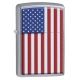 Zippo Patriotic Street Chrome Pocket Lighter, 29722