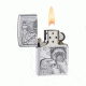 Zippo Something Patriotic Classic Lighter, Brushed Chrome 20895