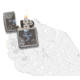 Zippo Spade and Skull Design Lighter w/ Box 29666