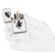 Zippo Spazuk Bird Design Matte Pocket Lighter, White, 29645