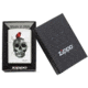 Zippo Spazuk Skull Design Matte Pocket Lighter, White, 29644