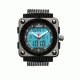 Zippo Sport Digital Design Chronograph Watch w/ Black Polyrethane Strap 45018