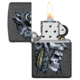 Zippo Wolf Skull Feather Design Pocket Lighter 29863