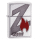 Zippo Z in Zippo Lighter, Brushed Chrome 29104