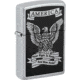 Zippo Black and White Americana Lighter, Right to Bear Arms, Chrome, 29290000023