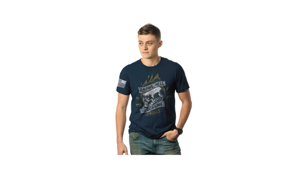 Nine Line Raising Hell And Sling Shells T-Shirt - Men's, Midnight Navy, Small, RHSSTSMIDNIGHTNAVYS