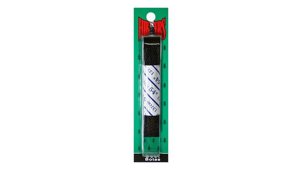 10 seconds Flat Athletic Laces, 54in, Black, Black, 10S-47701