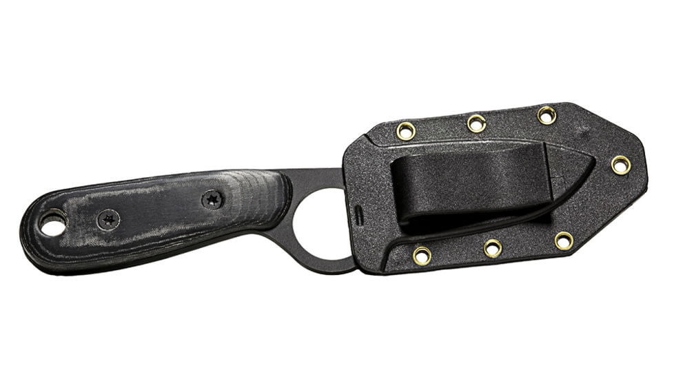 12 Survivors BKE 1 Series Knife w/Sheath - Blackened Finish TS71005B