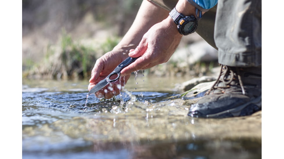 12 Survivors BKE 1 Series Knife w/Sheath - Blackened Finish TS71005B