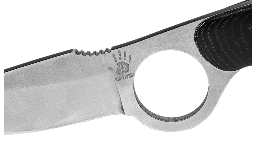 12 Survivors BKE 1 Series Knife w/Sheath - Satin Finish TS71005S