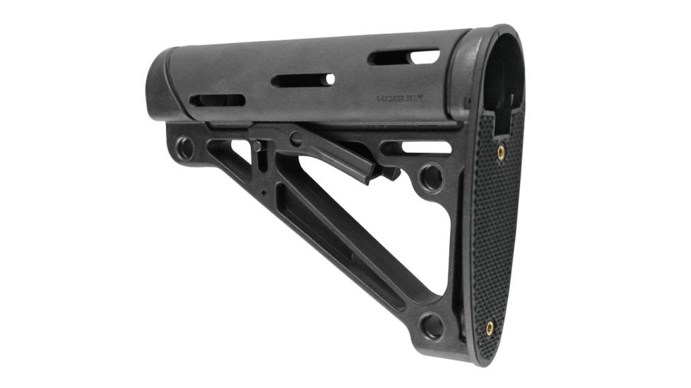 Hogue AR15/M-16 OM Mil-Spec Collapsible Buttstock, Black, 15045
