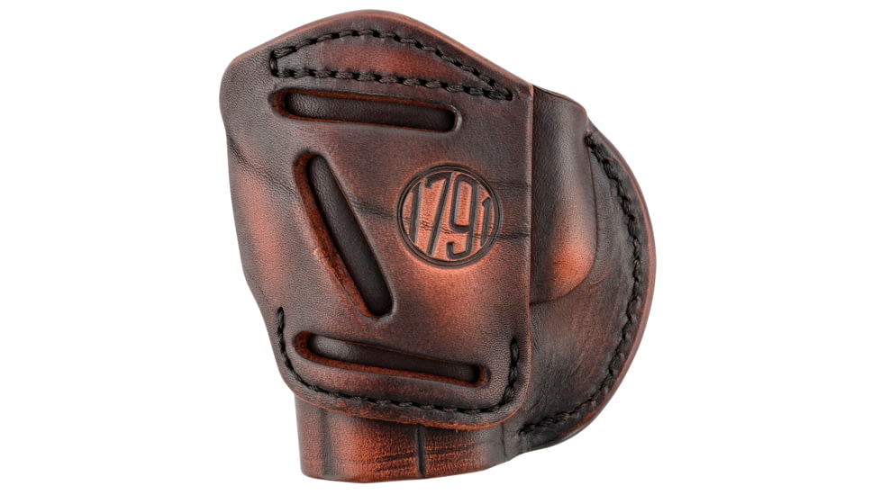 1791 Gunleather 4 Way Concealment and Belt Leather Holster, Glock 25/27/29/33/43/43X /CZ 2075 Rami, Right Hand, Size 03, Vintage, 4WH-3-VTG-R