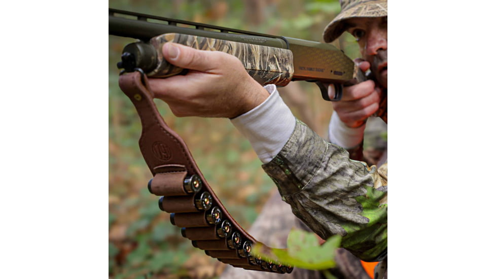 1791 Gunleather Ammo Sling 12GA Brown, HNTAS12BRWA