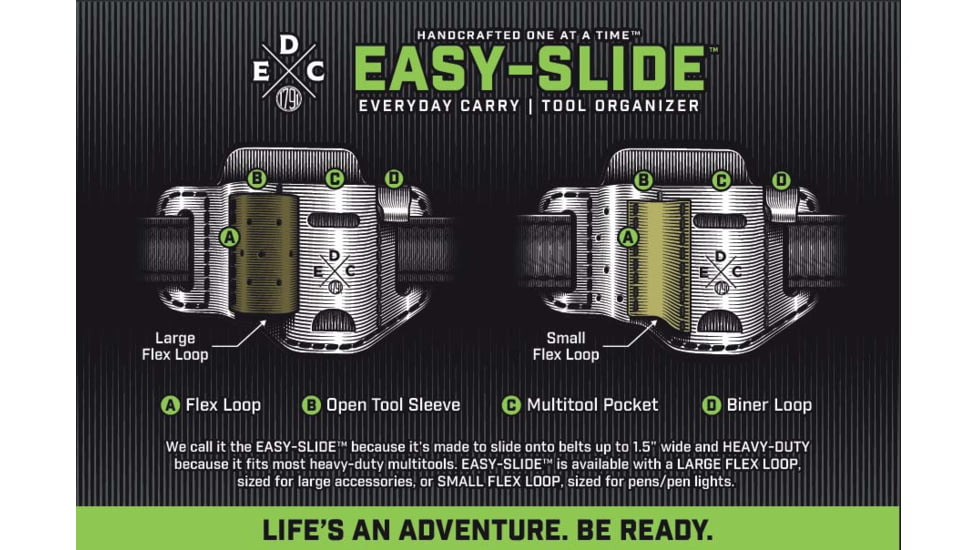 1791 Gunleather EDC Standard Easy Slide Small Flex Organizer, Burgundy, ST-ES-SF-BUR-A