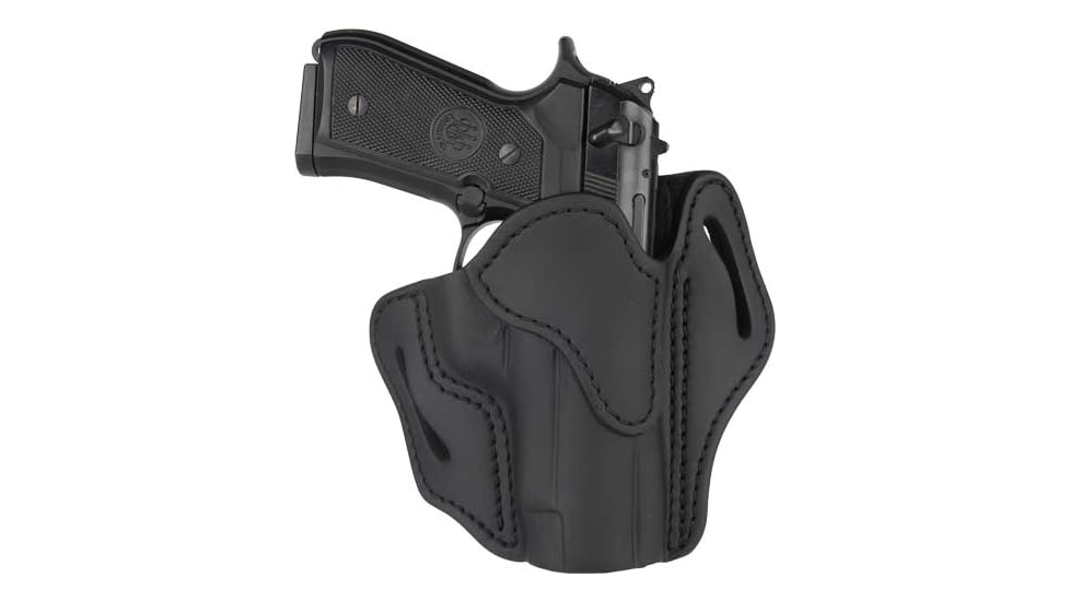 1791 Gunleather ORBH23SBLR BH2.3 Optic Ready Stealth Black Leather, OWB Open Top