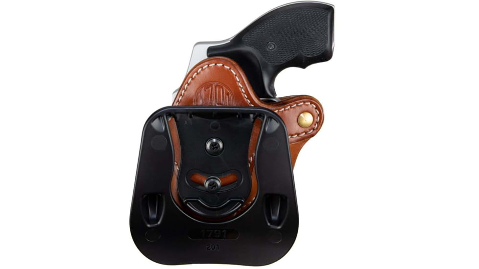 1791 Gunleather Paddle RVH1 J-Frame Revolver Holster, Size 1, Right Hand, Classic Brown, PDH-R1-CBR-R